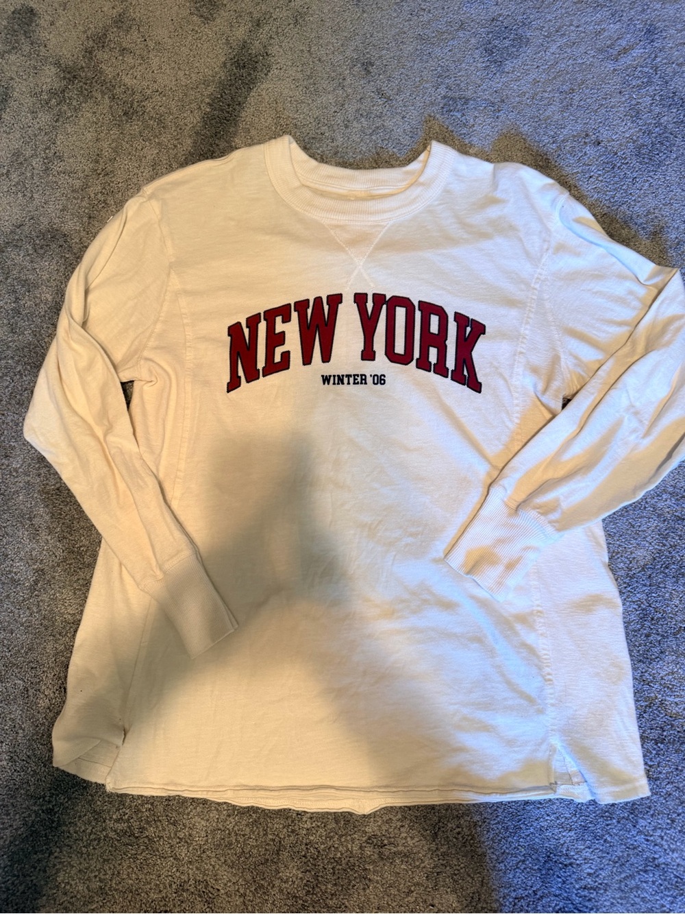 Aerie cream long sleeve top